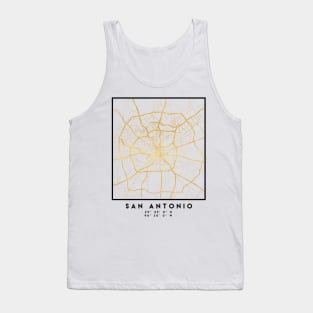 SAN ANTONIO TEXAS CITY STREET MAP ART Tank Top